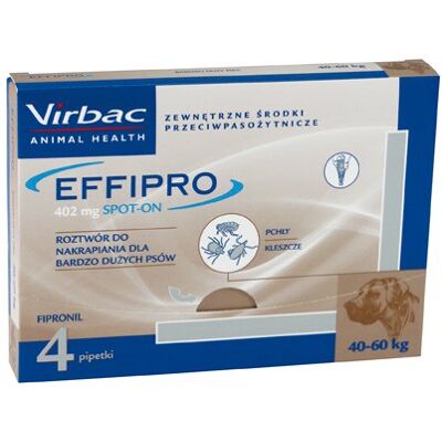 Virbac Effipro Spot-On Mot Externa Parasiter För Mycket Stora Hundar Xl - 24 Pipetter Virbac Effipro Spot-On Mot Externa Parasiter För Mycket Stora Hundar Xl - 24 Pipetter