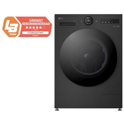 LG 9 kg Tvättmaskin(Svart) - Energiklass A, LCD-vred, Auto Dose, TurboWash360™, AI DD™, Smart Diagnosis™ med Wi-Fi - F4X7509TBB LG 9 kg Tvättmaskin(Svart) - Energiklass A, LCD-vred, Auto Dose, TurboWash360™, AI DD™, Smart Diagnosis™ med Wi-Fi - F4X7509TBB