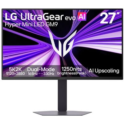 LG 27" UltraGear™ evo GM9 Hyper Mini LED 5K-spelskärm - 27GM950B-B LG 27" UltraGear™ evo GM9 Hyper Mini LED 5K-spelskärm - 27GM950B-B