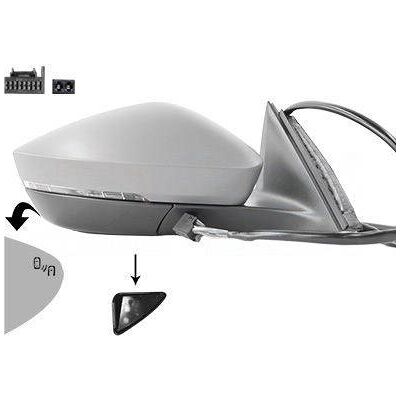 VAN WEZEL - 7638826 - Höger - Exteriör backspegel VAN WEZEL - 7638826 - Höger - Exteriör backspegel