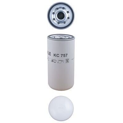 Bränslefilter MAHLE ORIGINAL KC 757 - Bränslefilter Bränslefilter MAHLE ORIGINAL KC 757 - Bränslefilter