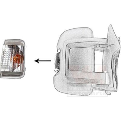 Van Wezel Modell 0983916 Höger Ytterbackspegel Blinkersignal - Sidobblink Van Wezel Modell 0983916 Höger Ytterbackspegel Blinkersignal - Sidobblink