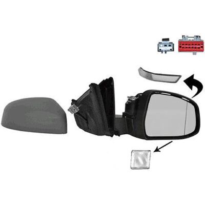 VAN WEZEL Ford Mondeo IV Värme spegel - Spegel VAN WEZEL Ford Mondeo IV Värme spegel - Spegel