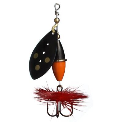 Myran Wipp Spinnare 15g Svart/Orange/Svart Myran Wipp Spinnare 15g Svart/Orange/Svart