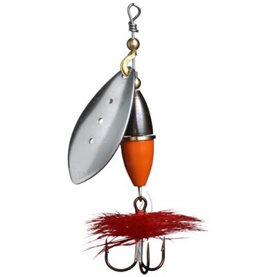 Myran Wipp Spinnare 7g Silver/Orange/Svart Myran Wipp Spinnare 7g Silver/Orange/Svart