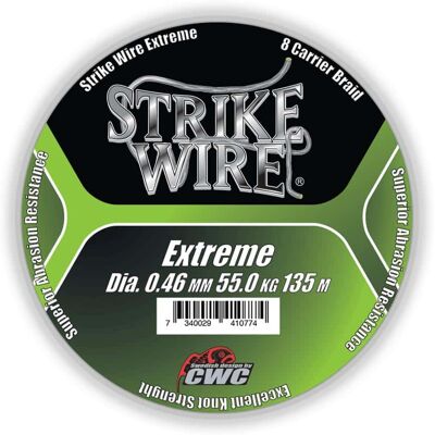 Strike Wire Extreme, 0,19mm/14kg - 135m, Mossgreen Strike Wire Extreme, 0,19mm/14kg - 135m, Mossgreen