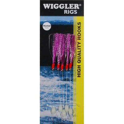 Wiggler Häckla Flasher Rig Lila Röd Krokstorlek 3/0 Wiggler Häckla Flasher Rig Lila Röd Krokstorlek 3/0