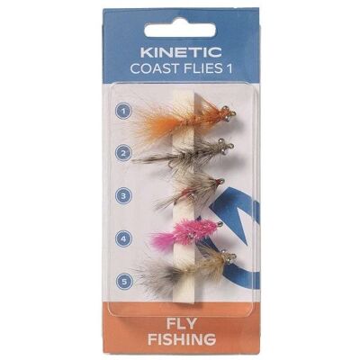 Kinetic Coast Flies 5 st - Fiskemustar Kinetic Coast Flies 5 st - Fiskemustar