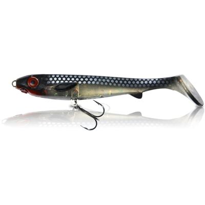 EJ Lures Flatnose Shad Jr New Moon Med Stinger 15cm, 2-pack EJ Lures Flatnose Shad Jr New Moon Med Stinger 15cm, 2-pack