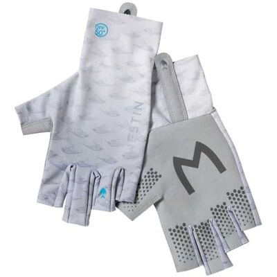 Westin Solar UPF Half Finger Glove XL Grey Westin Solar UPF Half Finger Glove XL Grey