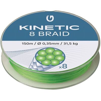 Kinetic 8 Braid Fluogul Grön - Fiskelinje Kinetic 8 Braid Fluogul Grön - Fiskelinje