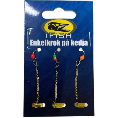 IFISH Enkelkrok På Kedja 3-pack IFISH Enkelkrok På Kedja 3-pack