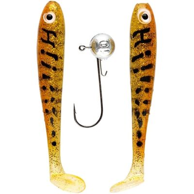 IFISH The Demon Shad 10cm, 2-pack inkl. Jiggskalle - Motoroil IFISH The Demon Shad 10cm, 2-pack inkl. Jiggskalle - Motoroil