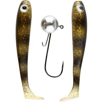 IFISH The Demon Shad 7cm, 2-pack inkl. Jiggskalle - SPDR IFISH The Demon Shad 7cm, 2-pack inkl. Jiggskalle - SPDR