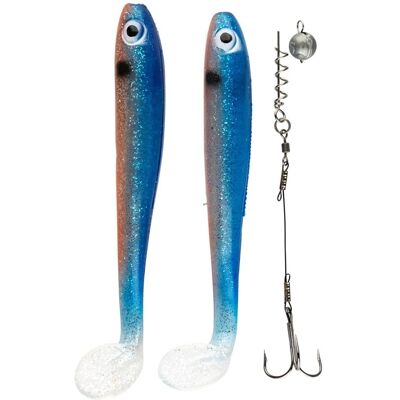 IFISH The Demon Shad 15cm, 2-pack inkl. Stinger - Ghost Blue IFISH The Demon Shad 15cm, 2-pack inkl. Stinger - Ghost Blue