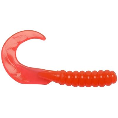 Big Bite Baits Curl Tail Grub Orange 7cm, 10-pack Big Bite Baits Curl Tail Grub Orange 7cm, 10-pack