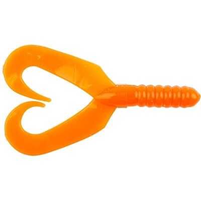 Big Bite Baits Twin Tail Grub Orange 7cm, 10-pack Big Bite Baits Twin Tail Grub Orange 7cm, 10-pack