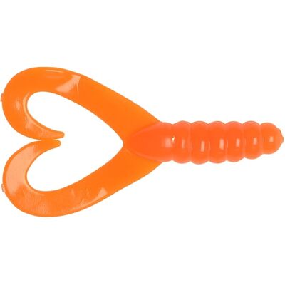 Big Bite Baits Twin Tail Grub Orange/Yellow 7cm, 10-pack Big Bite Baits Twin Tail Grub Orange/Yellow 7cm, 10-pack