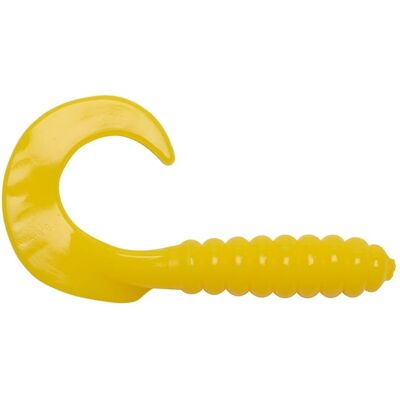 Big Bite Baits Curl Tail Grub Yellow 7cm, 10-pack Big Bite Baits Curl Tail Grub Yellow 7cm, 10-pack