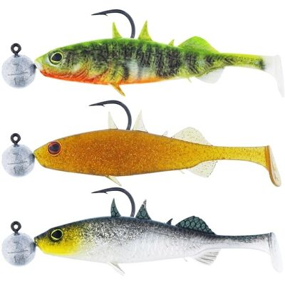 Westin Stanley The Stickleback Shadtail R 'N R 5,5cm 5g #2/0 Dark Water Mix 10 3pcs Westin Stanley The Stickleback Shadtail R 'N R 5,5cm 5g #2/0 Dark Water Mix 10 3pcs