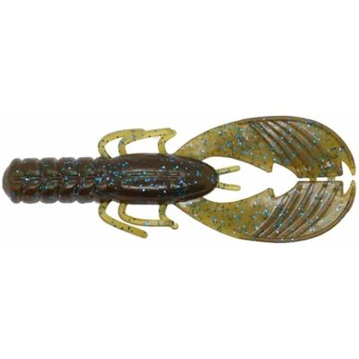 X Zone Muscle Back Finesse Craw 8,3cm, Green Pumpkin Blue Flake 8-pack X Zone Muscle Back Finesse Craw 8,3cm, Green Pumpkin Blue Flake 8-pack