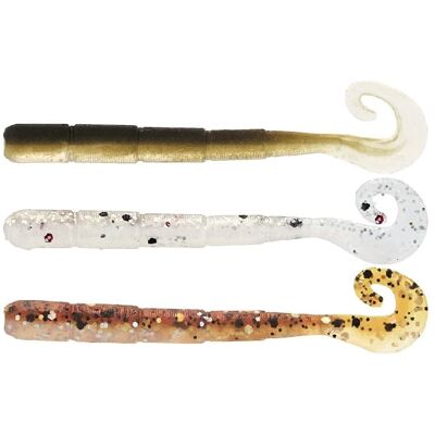 Westin Ned Worm Curltail 5cm 0,5g Floating Clear Water Mix 23 6pcs Westin Ned Worm Curltail 5cm 0,5g Floating Clear Water Mix 23 6pcs