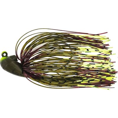 Westin Slide-Up Rubber Jig Tungsten #3/0 11g Green Pumpkin/Chartreuse 1pcs Westin Slide-Up Rubber Jig Tungsten #3/0 11g Green Pumpkin/Chartreuse 1pcs
