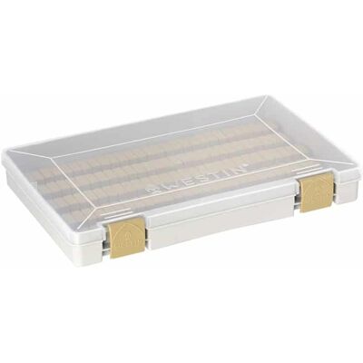 Westin W3 Jig Box (135 Slots) 27,4x18x4cm M Grey/Clear Westin W3 Jig Box (135 Slots) 27,4x18x4cm M Grey/Clear