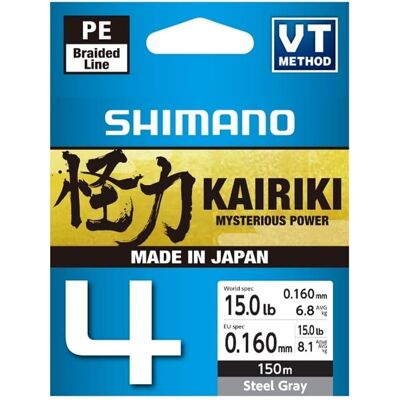 Shimano Kairiki 4 Grå 150m - Fiskelina Shimano Kairiki 4 Grå 150m - Fiskelina