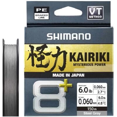 Shimano Line Kairiki 8+ 150m 0.06mm 4.8kg Grey Shimano Line Kairiki 8+ 150m 0.06mm 4.8kg Grey
