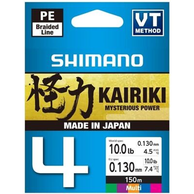 Shimano Line Kairiki 4 150m 0.13mm 7.4kg Multi Color Shimano Line Kairiki 4 150m 0.13mm 7.4kg Multi Color