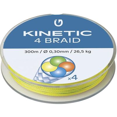Kinetic 4 Braid 300m 0,40mm/33,6kg Multi Colour Kinetic 4 Braid 300m 0,40mm/33,6kg Multi Colour