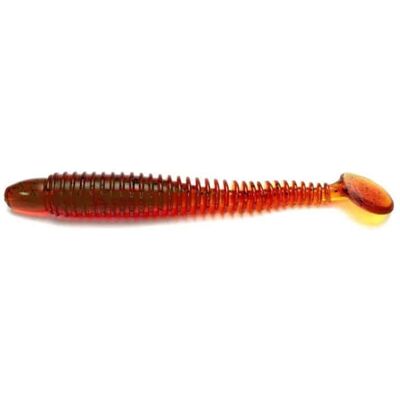 Lunker City Swimmin' Ribster Motor Oil Pepper 10,2cm 9-pack Lunker City Swimmin' Ribster Motor Oil Pepper 10,2cm 9-pack