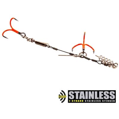 CWC Rattle UV Orange Stinger, SS 100lb Original Tandem CWC Rattle UV Orange Stinger, SS 100lb Original Tandem
