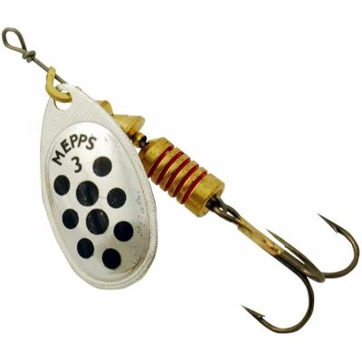 Mepps Aglia Prickig 2 4,5g Silver/Svart Mepps Aglia Prickig 2 4,5g Silver/Svart