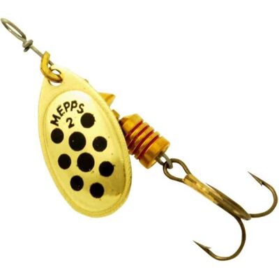 Mepps Aglia Prickig 2 4,5g Guld/Svart Mepps Aglia Prickig 2 4,5g Guld/Svart