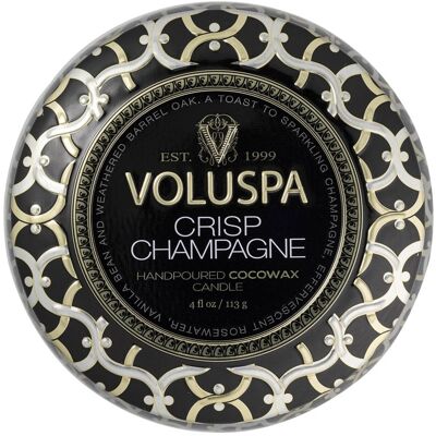 Voluspa Decorative Tin Candle Crisp Champagne 113g Voluspa Decorative Tin Candle Crisp Champagne 113g