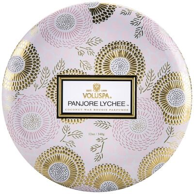 Voluspa Panjore Lychee doftljus - 340g - Dekorativ metallåda Voluspa Panjore Lychee doftljus - 340g - Dekorativ metallåda