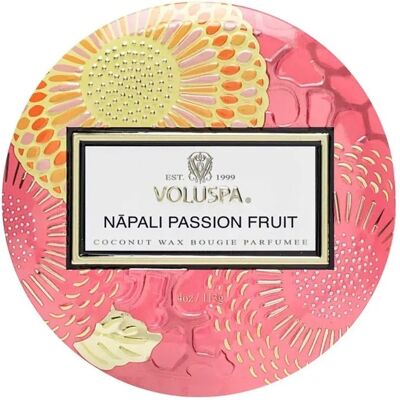 WoodWick Voluspa Decorative Tin Candle Napali Passion Fruit 113g WoodWick Voluspa Decorative Tin Candle Napali Passion Fruit 113g