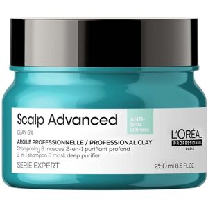 L'Oréal Paris L'Oreal Professionnel Series Expert Scalp Advanced Anti-Oiliness 2-i-1 Djuprengörande Ler Mask 250ml L'Oréal Paris L'Oreal Professionnel Series Expert Scalp Advanced Anti-Oiliness 2-i-1 Djuprengörande Ler Mask 250ml