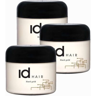 ID Hair Hård Guld Vax 100ML - Stark håll, formar, lätt att skölja ut ID Hair Hård Guld Vax 100ML - Stark håll, formar, lätt att skölja ut
