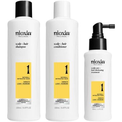Nioxin System 1 - Hårvårdsset - Minskar Håravfall - Stärker Håret Nioxin System 1 - Hårvårdsset - Minskar Håravfall - Stärker Håret