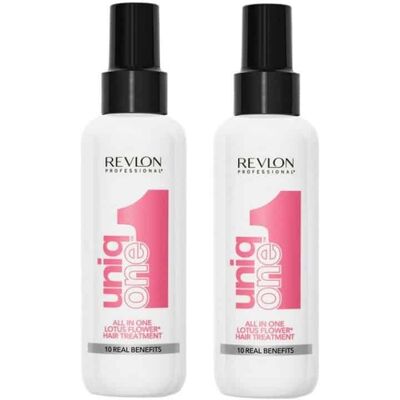 2-pack Revlon Uniq One Lotus Flower Hair Treatment 150ml 2-pack Revlon Uniq One Lotus Flower Hair Treatment 150ml