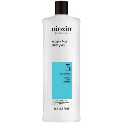Nioxin System 3 Shampoo för fint, kemiskt behandlat hår Nioxin System 3 Shampoo för fint, kemiskt behandlat hår