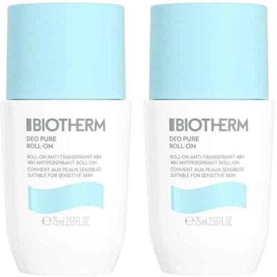 2-pack Biotherm Deo Pure Antiperspirant Roll-On 75ml 2-pack Biotherm Deo Pure Antiperspirant Roll-On 75ml