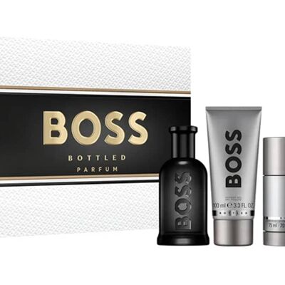 Giftset Hugo Boss Bottled Parfum 100ml + Deostick 75ml + Shower Gel 100ml Giftset Hugo Boss Bottled Parfum 100ml + Deostick 75ml + Shower Gel 100ml