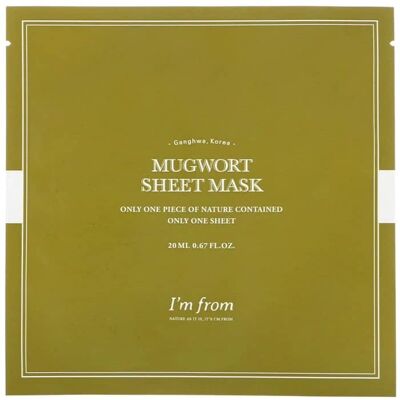 I'm From Mugwort Känslig Hud Sheet Mask - Ansiktsvård 23ml I'm From Mugwort Känslig Hud Sheet Mask - Ansiktsvård 23ml