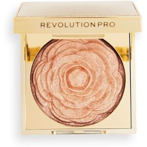 Makeup Revolution PRO Lustre Highlighter - Pink Rose - Puderhighlighter med spegel och rosenmönster Makeup Revolution PRO Lustre Highlighter - Pink Rose - Puderhighlighter med spegel och rosenmönster