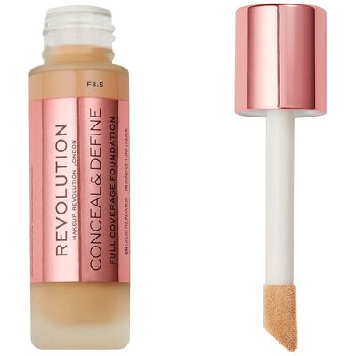 Makeup Revolution F8.5 Foundation - Full Coverage, Semi-matt Makeup Revolution F8.5 Foundation - Full Coverage, Semi-matt