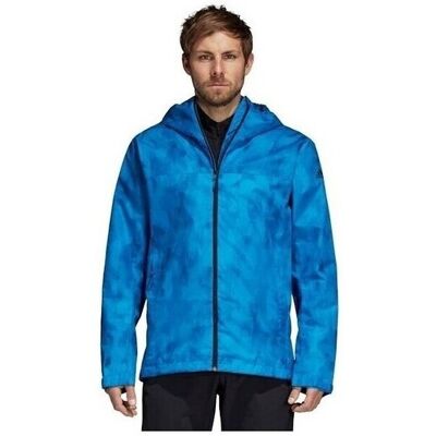 Adidas Wandertag Allover Print - M - Ljusblå - 176-181cm - Jacka Adidas Wandertag Allover Print - M - Ljusblå - 176-181cm - Jacka